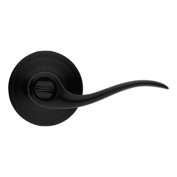 Kwikset: Tustin Privecy Lever with Round Rose / Iron Black